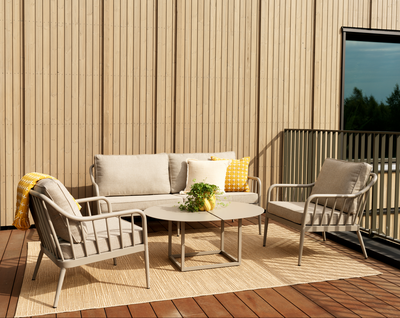 Coleville 3-seater sofa Khaki/Burlap Beige