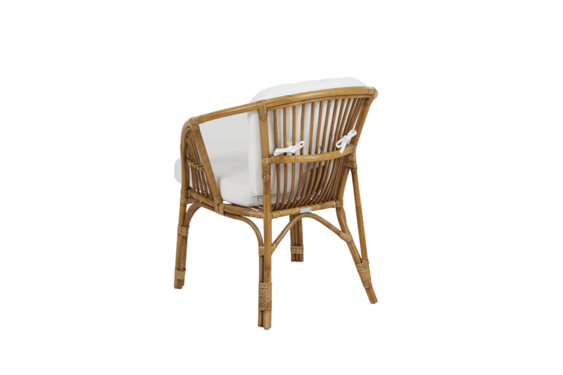 Astrakan armchair Natural colored/white