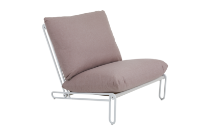 Blixt armchair White/Dusty pink