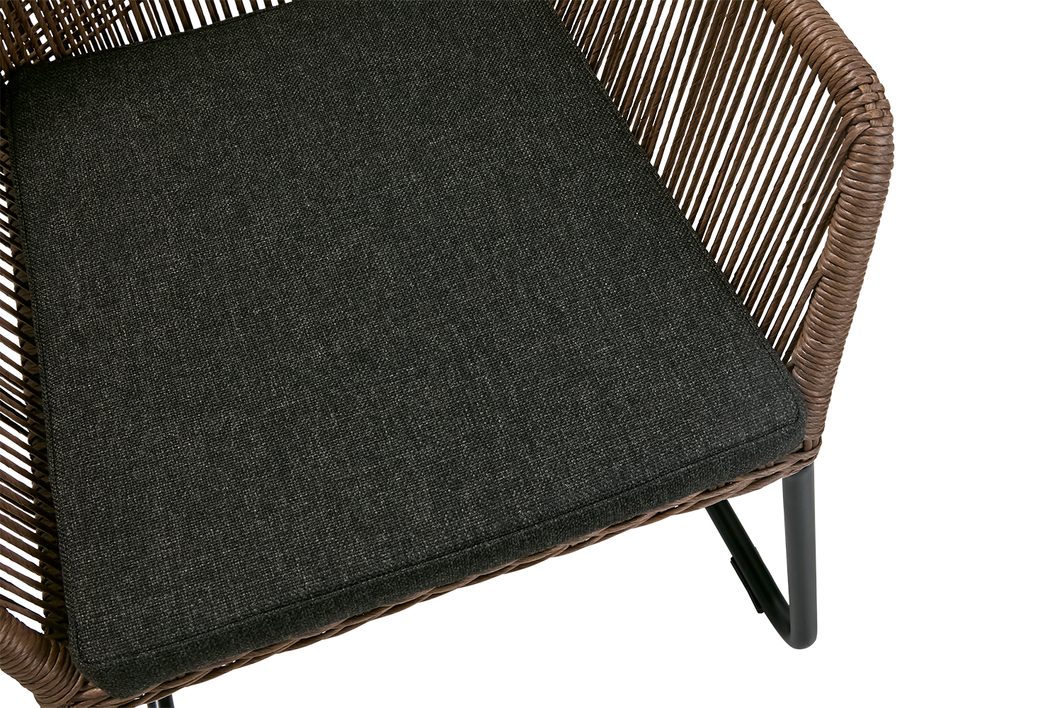 Midway armchair Natural colored/black