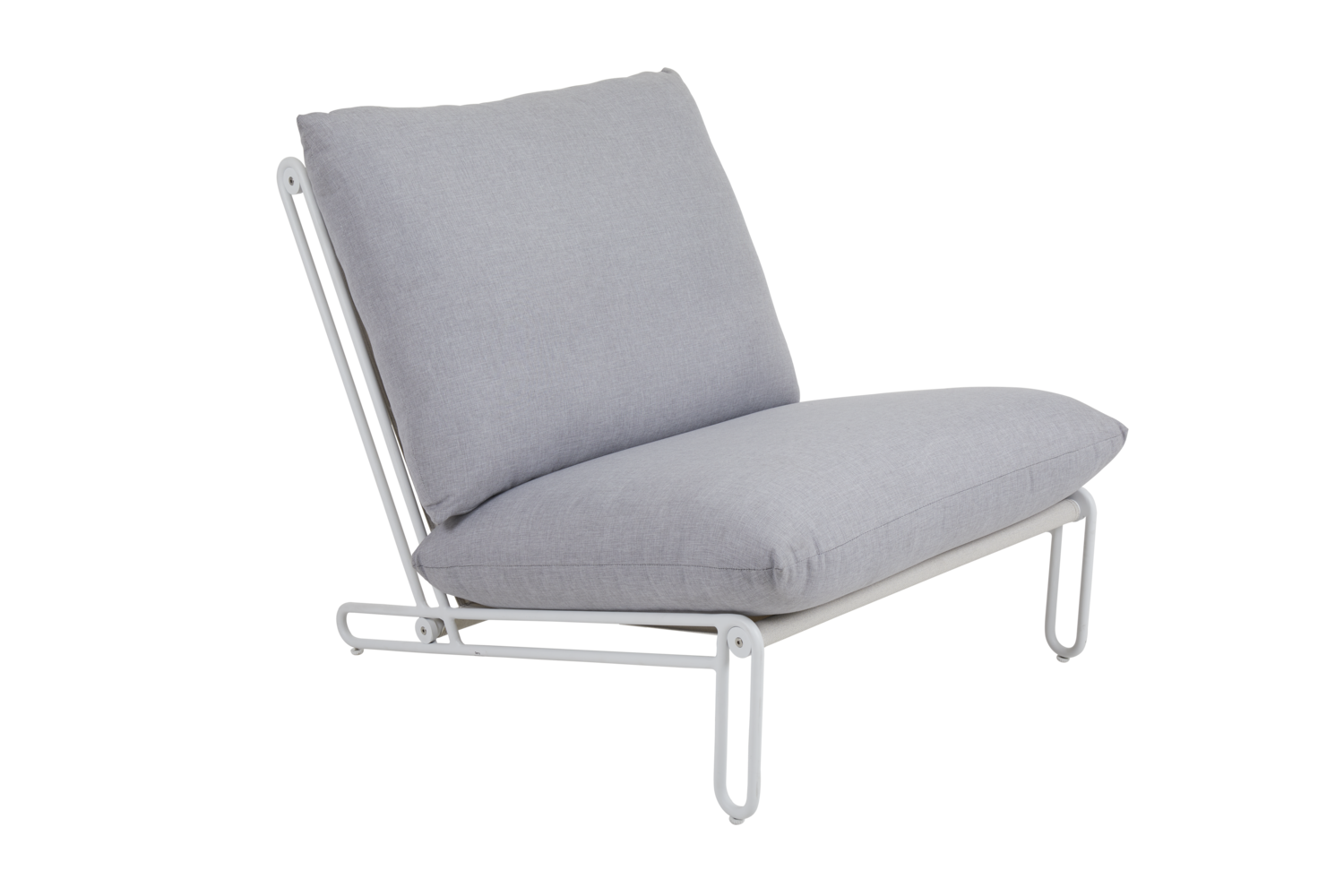 Blixt armchair White/Sky grey