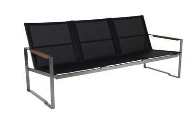 Gotland 3-seater sofa Grey/black