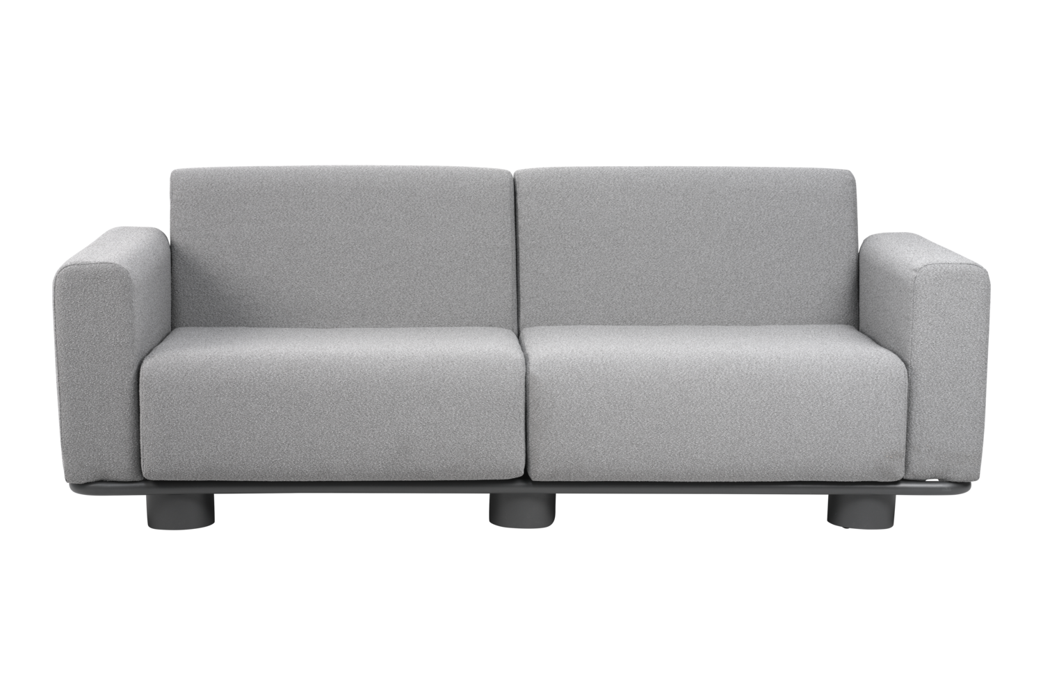 Bolster 2,5-seater sofa Anthracite/Teddy Grey