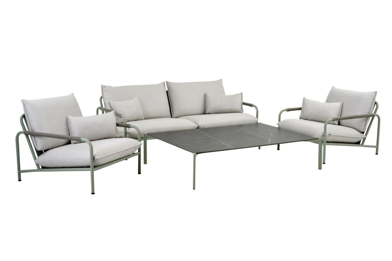 Lerberget 2,5-seater sofa Dusty Green/ash