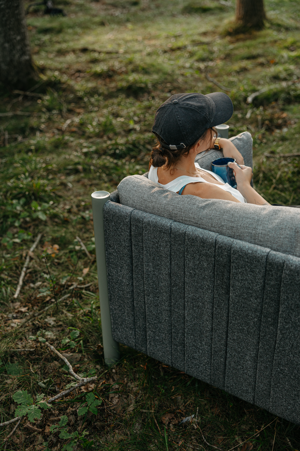 Brad 2,5-seater sofa Nordic Green/Charcoal Grey