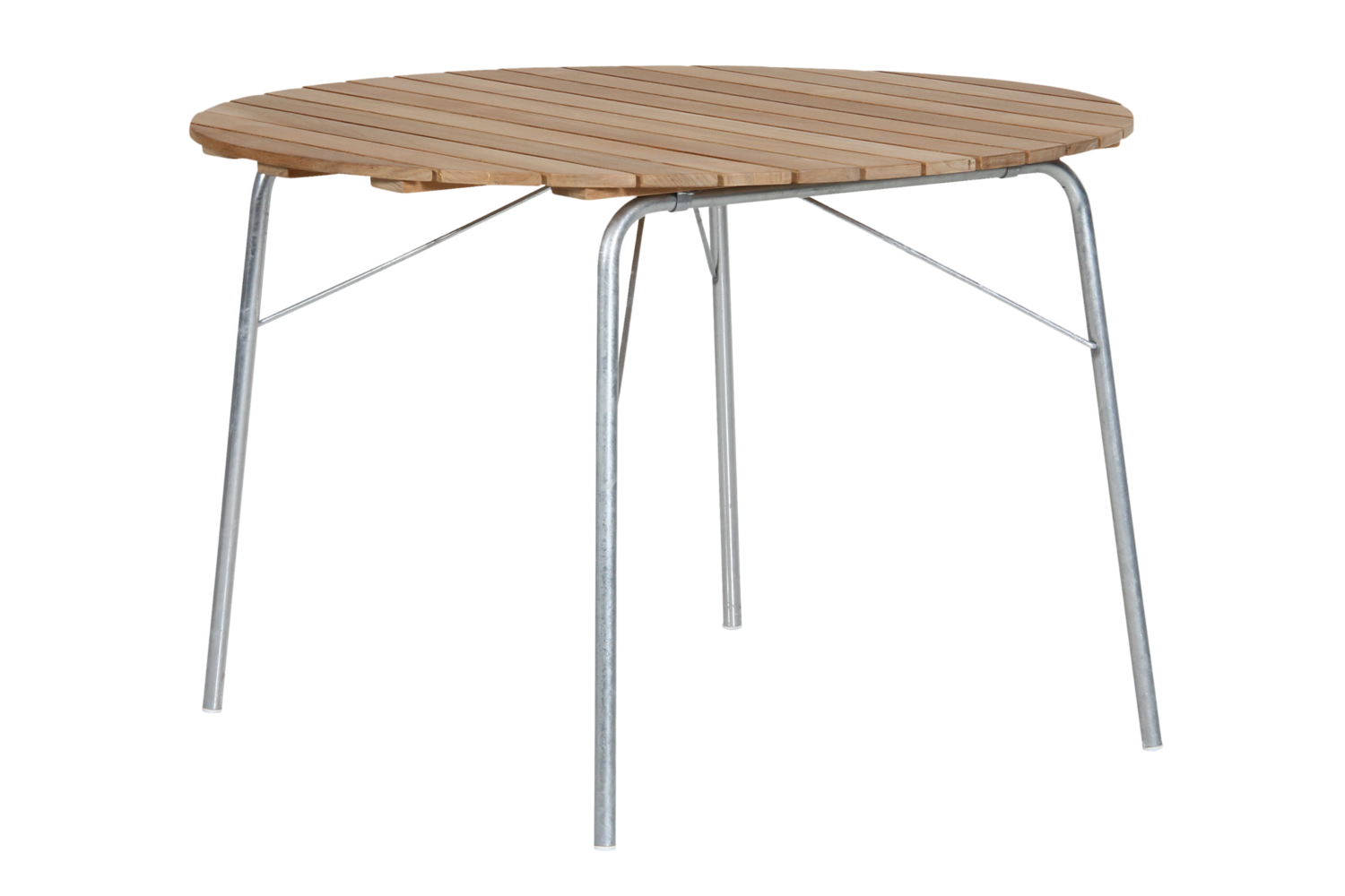56:an dining table Galvanized/teak