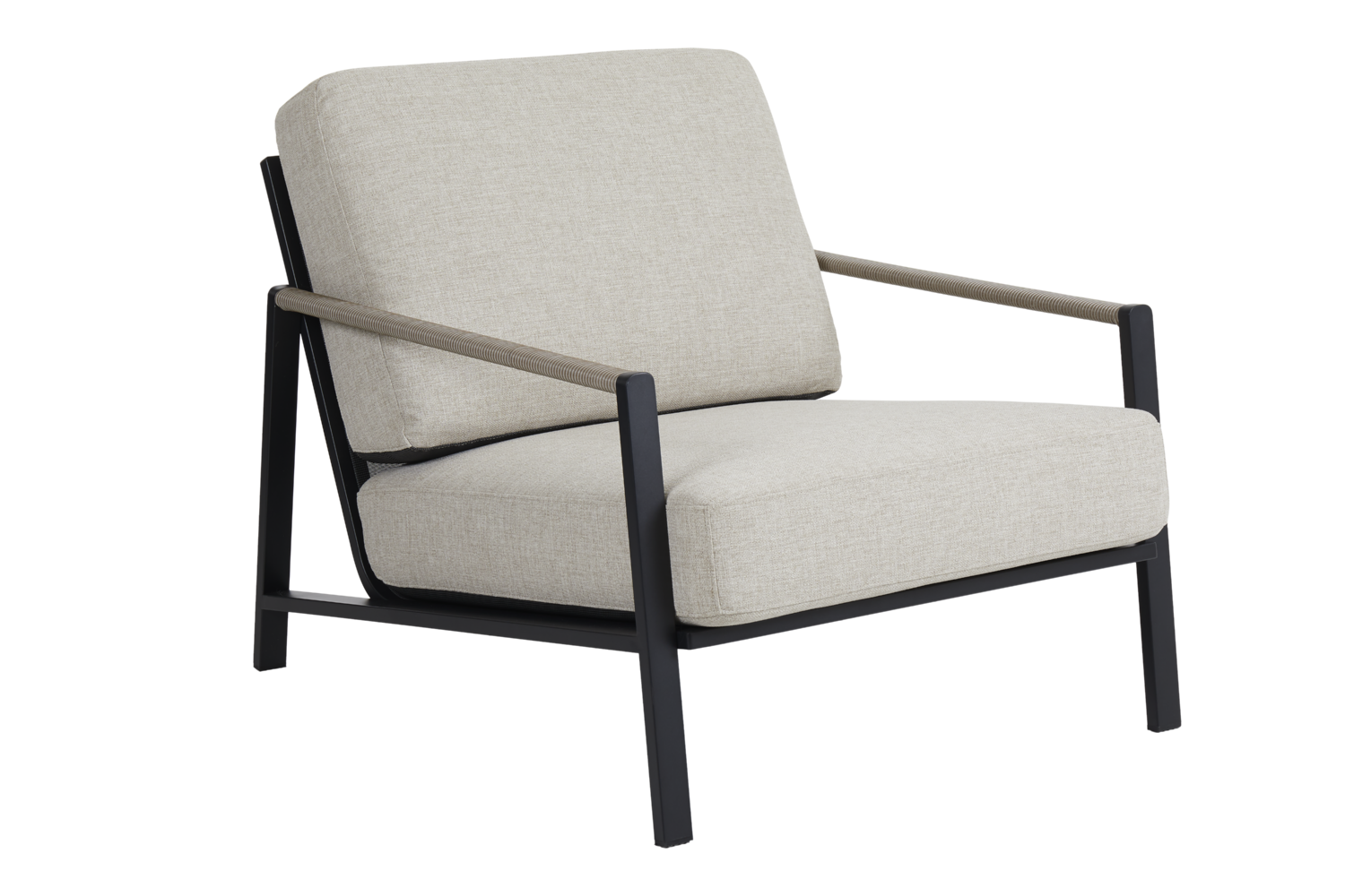 Lyra armchair Black/Sand