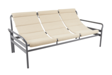 Sling 3-seater sofa Grey