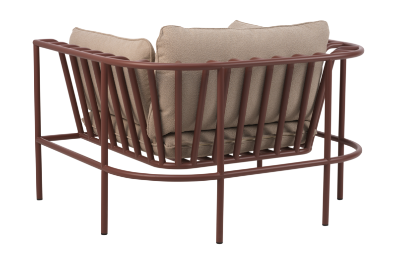 Collier armchair Zin Red/Teddy Beige