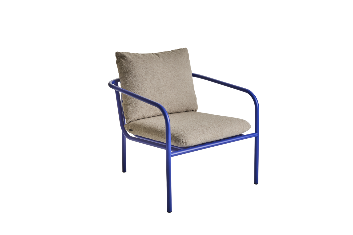 Bendt armchair Indigo Blue/Teddy Beige