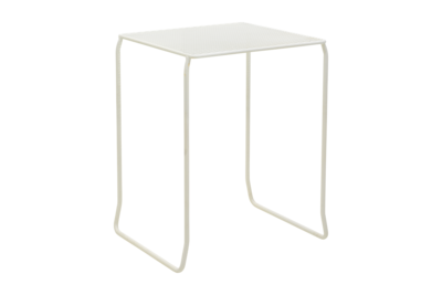 Haru café table Pearl white