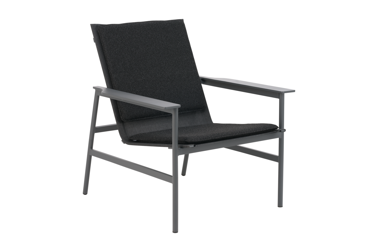 Soro lounge chair Anthracite/Teddy Black