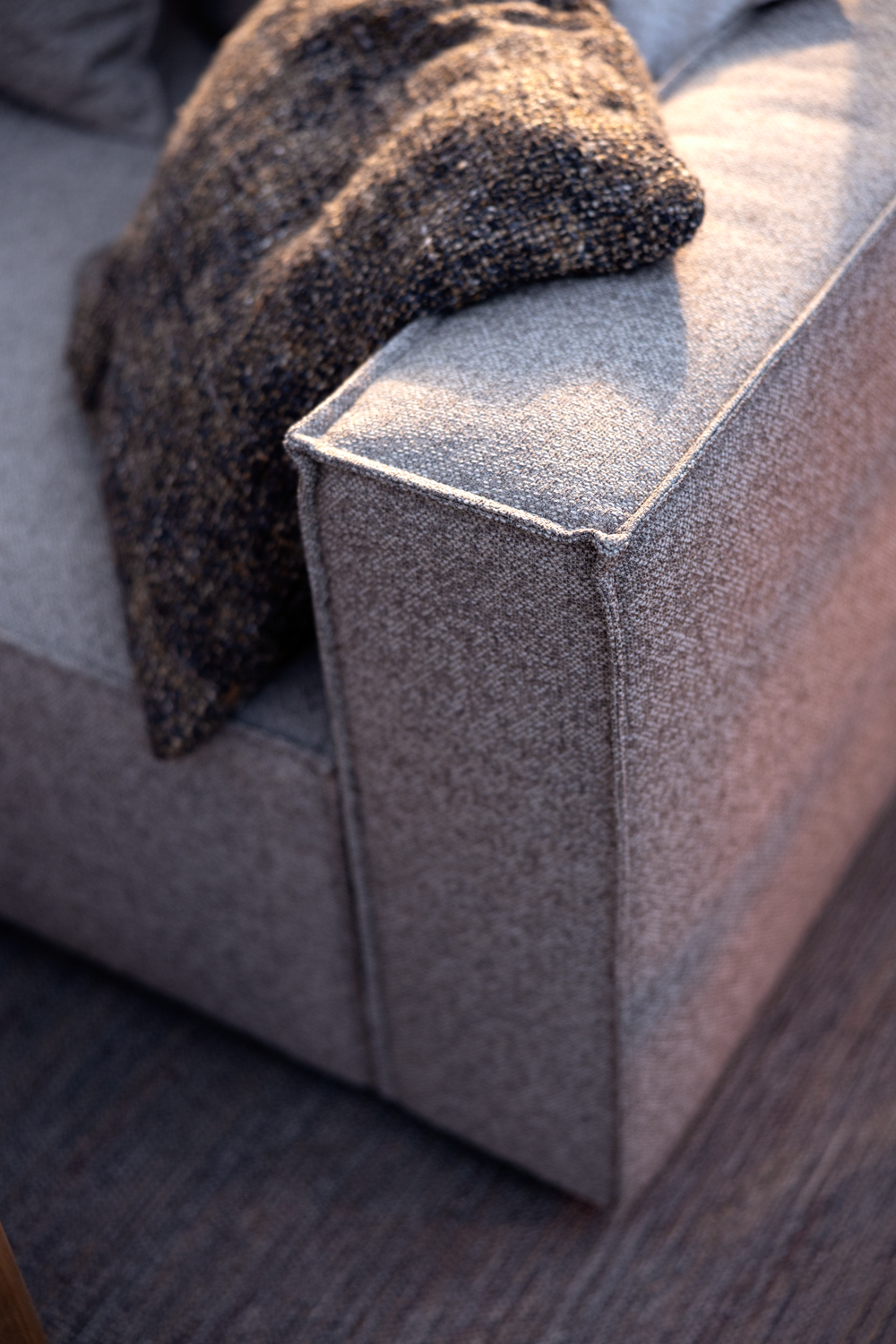 Muki end piece Light Taupe