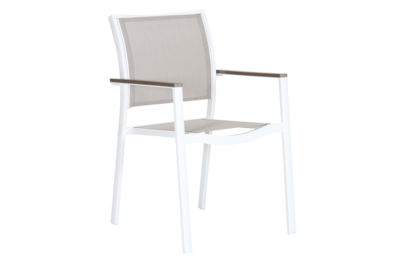 Scilla armchair White/Taupe