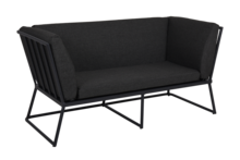 Vence 2-seater sofa Black