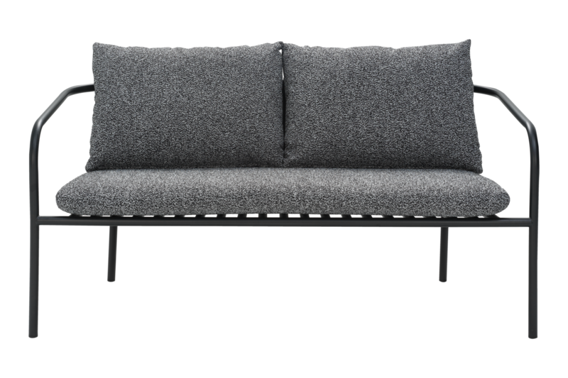 Bendt 2-seater sofa Black/Teddy Ant