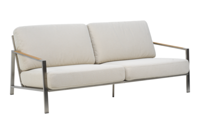 Naos 2,5-seater sofa Stainless Steel/Dot Beige