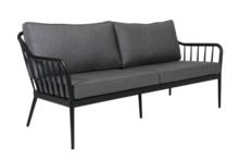 Coleville 3-seater sofa Black