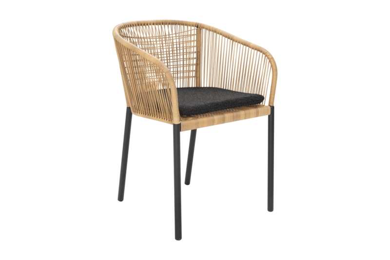 Delta armchair Black/Teddy Black