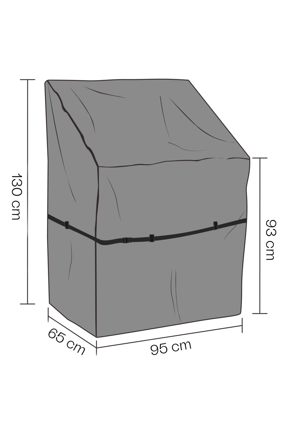 Furniture cover outdoor Kitchen Black - Breathable