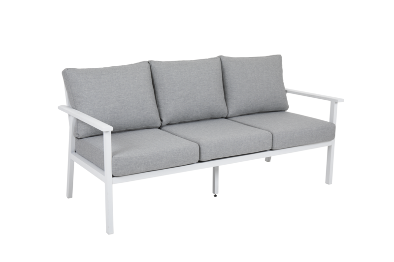 Samvaro 3-seater sofa White/Pearl grey