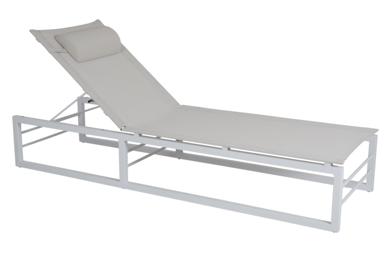 Vevi lounger White/white