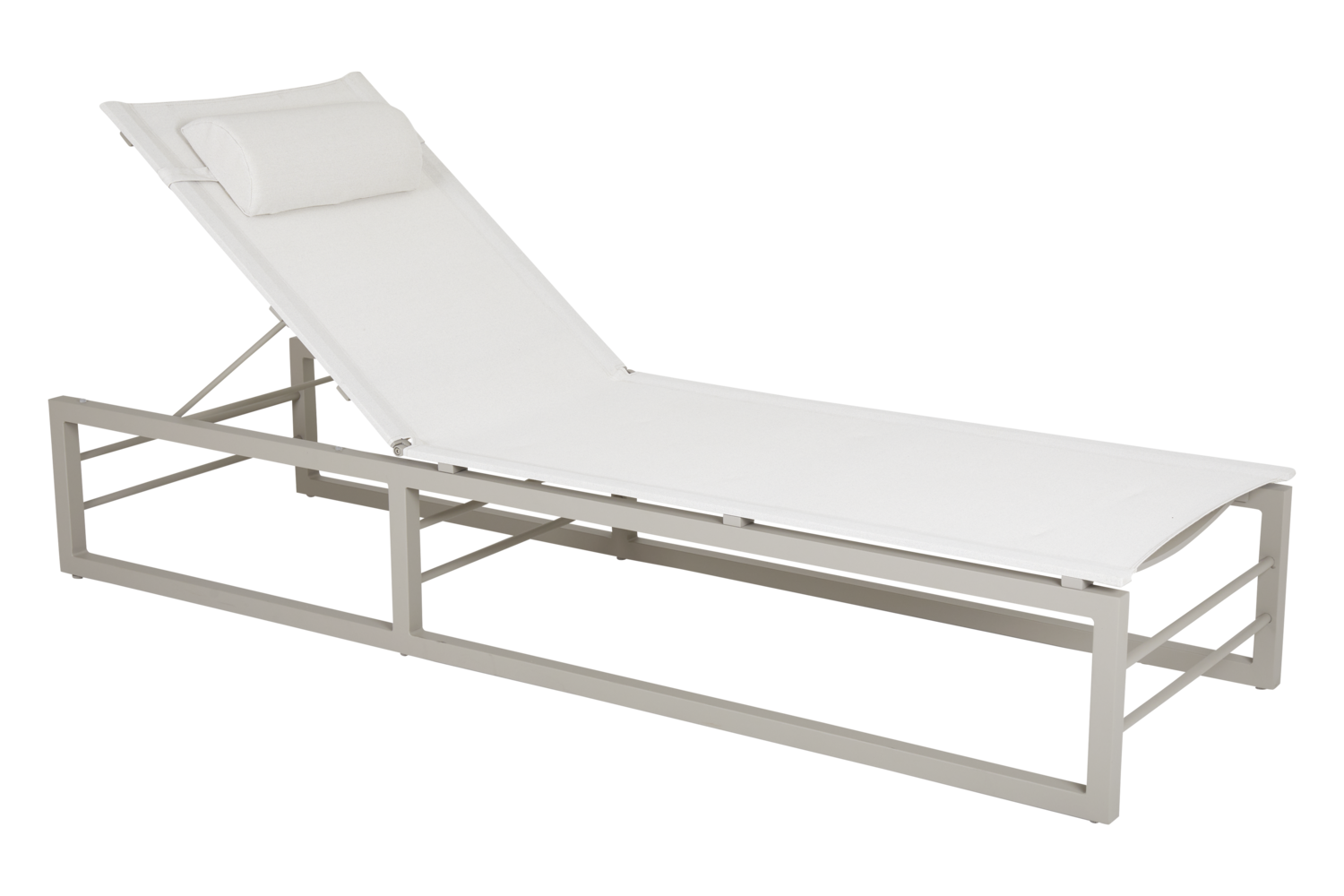 Vevi lounger Khaki/white