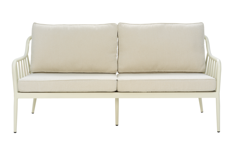 Coleville 3-seater sofa Pearl White/Dot Beige