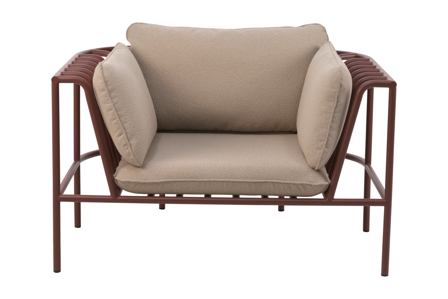 Collier armchair Zin Red/Teddy Beige