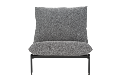 Blixt lounge chair Black/Teddy Ant