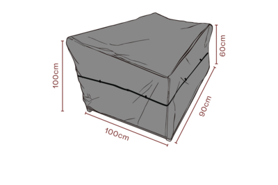 Furniture cover armchair Black