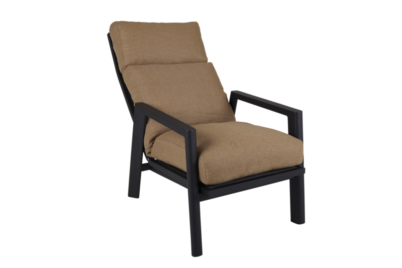 Slide position armchair Black/Cinnamon Gold