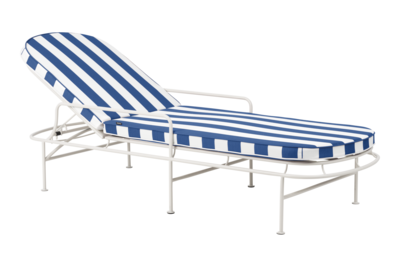 Arts lounger Soft White/Blue Stripes