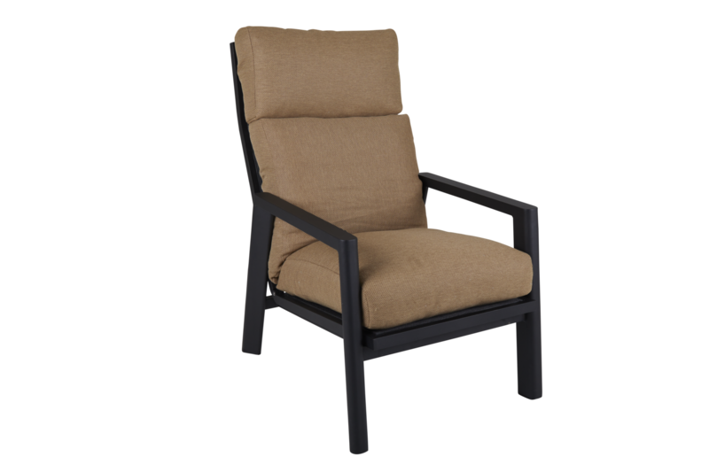 Slide position armchair Black/Cinnamon Gold