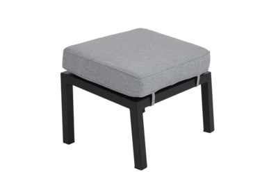 Belfort footstool Black/Pearl grey