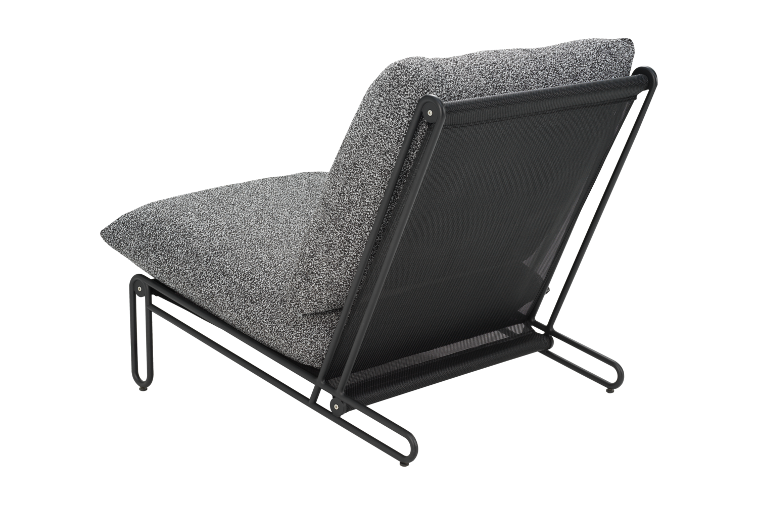 Blixt lounge chair Black/Teddy Ant
