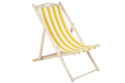 Dingla beach chair Natural/Yellow-White