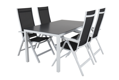 Rana dining table White/black