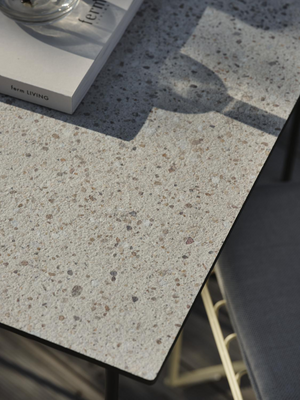 Laminate table top Beige/terrazzo