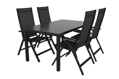 Rana dining table Black/black