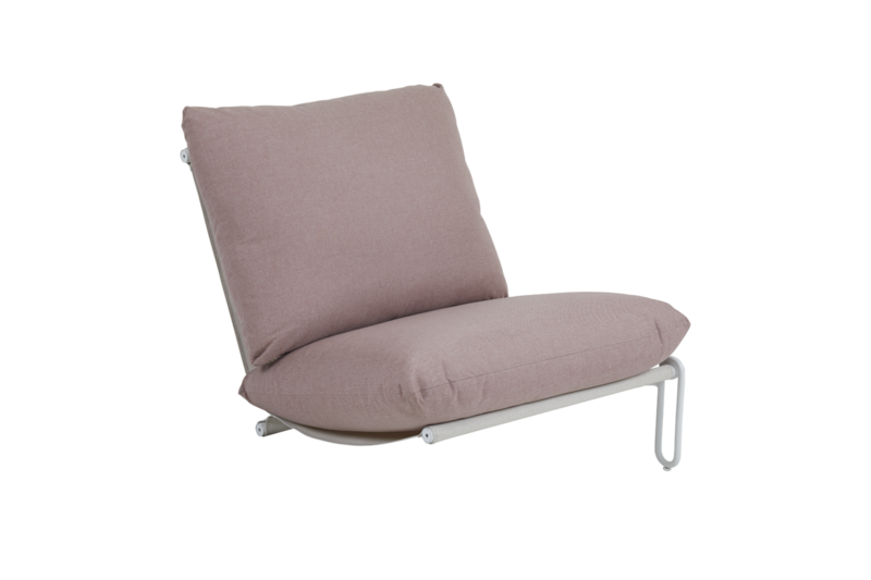 Blixt seat part White/Dusty pink