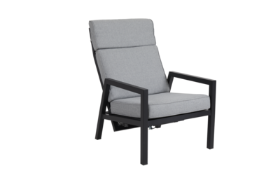 Belfort position armchair Black/Pearl grey