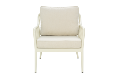 Coleville armchair Pearl White/Dot Beige
