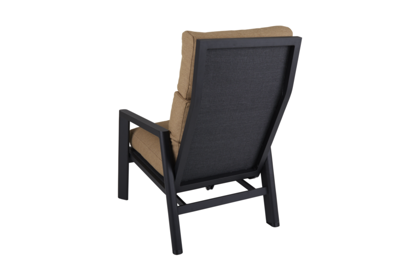 Slide position armchair Black/Cinnamon Gold