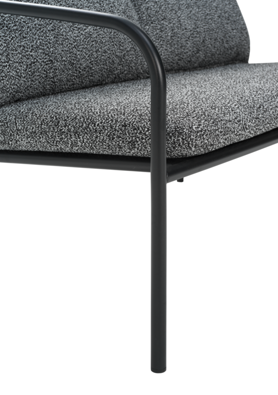 Bendt 2-seater sofa Black/Teddy Ant