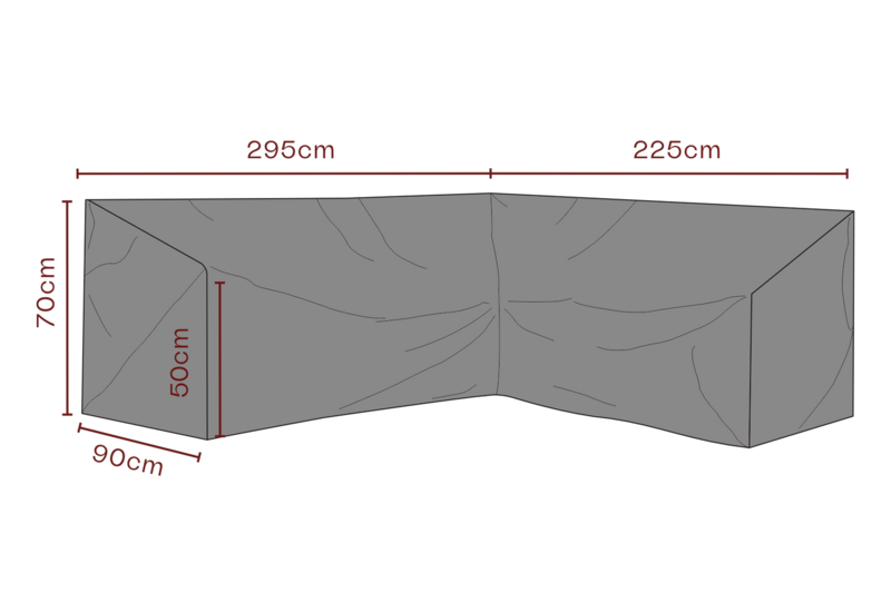 Cover corner sofa Black - Breathable