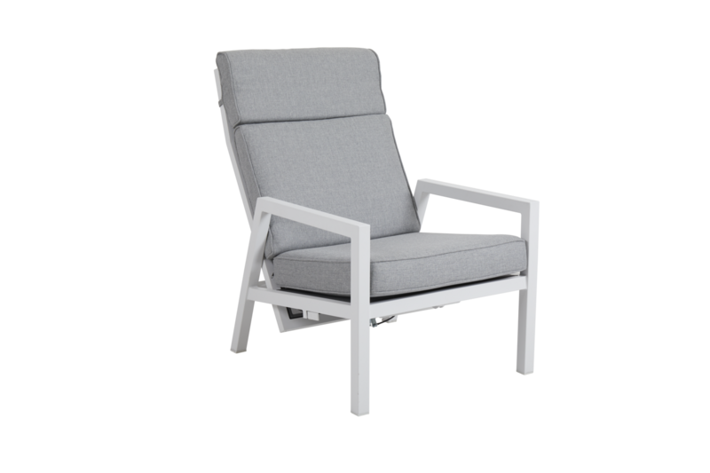 Belfort position armchair White/Pearl grey