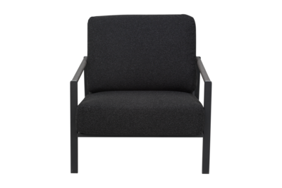 Lyra armchair Black/Teddy Black