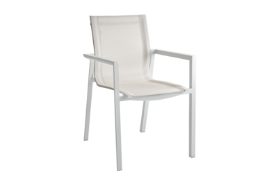 Delia armchair Light Grey/Off-White