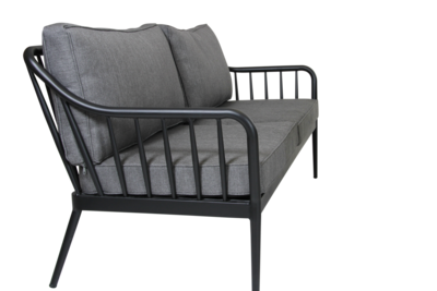 Coleville 3-seater sofa Black/grey